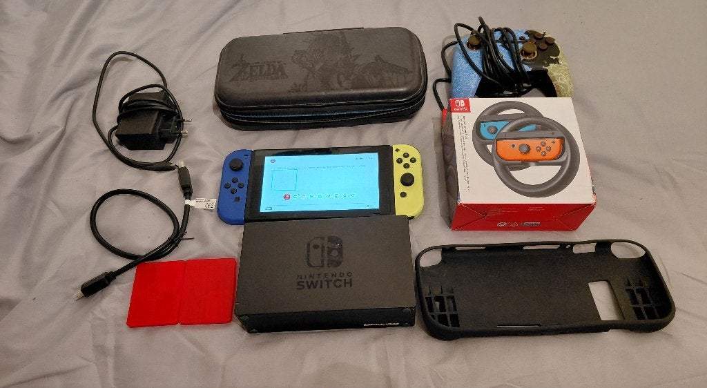 Nintendo Switch, Consoles de jeu & Jeux vidéo, Consoles de jeu | Nintendo Switch, Enlèvement ou Envoi, Utilisé, Avec 2 manettes