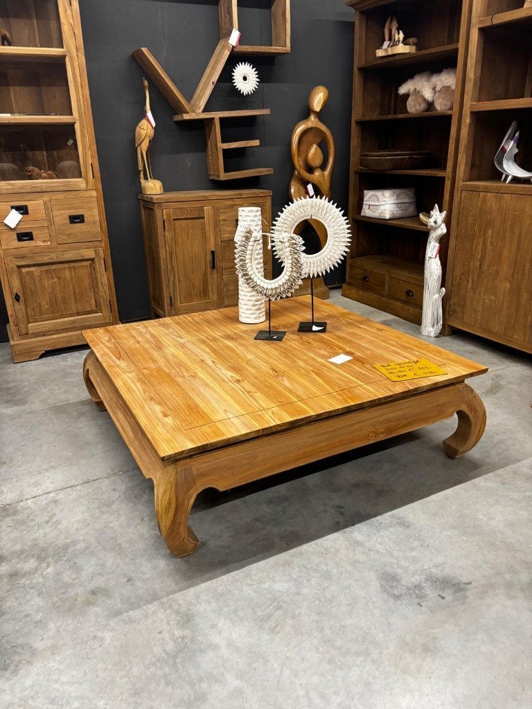 120x120 grote salontafel, Neuf, 100 à 150 cm, Enlèvement ou Envoi, Carré