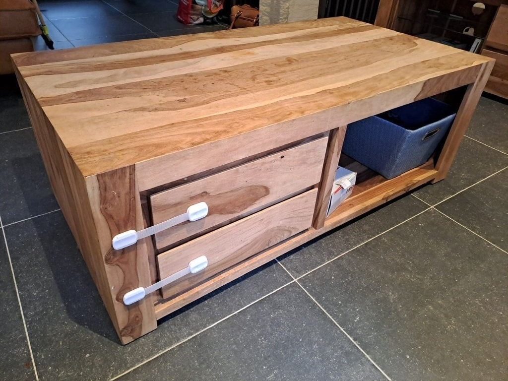 Woonkamer - salontafel Sheesham hout - 125x65x45, Maison & Meubles, 100 à 150 cm, Landelijk / Klassiek / natuurlijk / hout / Sheesham