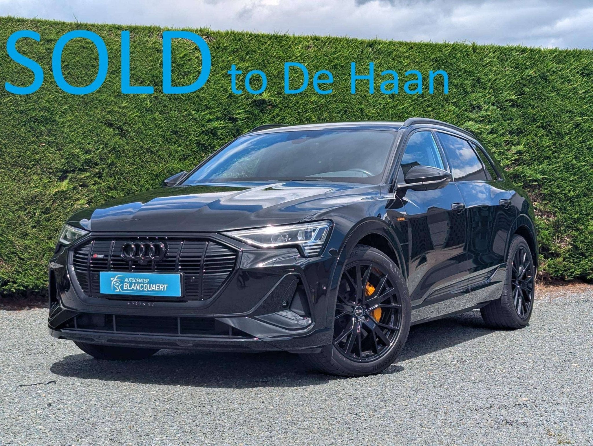 Audi Q8 e-tron !verkocht! (Q8) 2x s-line- ambiance - trekhaa, Gebruikt, Zwart, 468 km, 408 pk