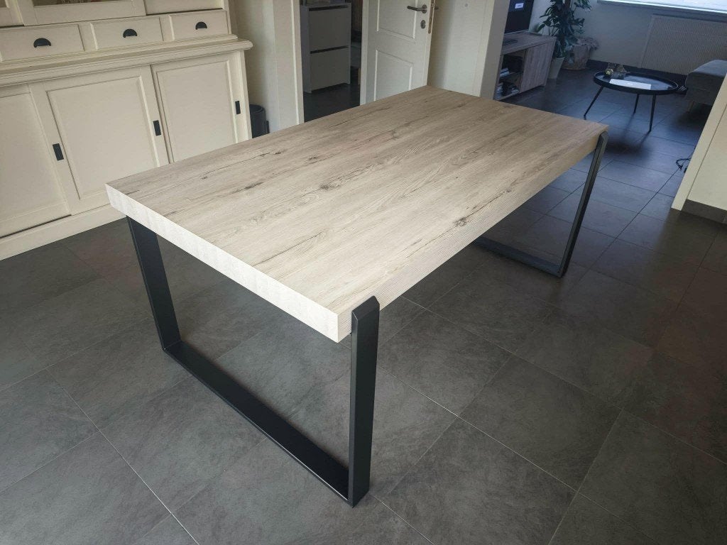 Lucca eettafel- Weba, Huis en Inrichting, Ophalen, 100 tot 150 cm, Eikenhout, Zo goed als nieuw