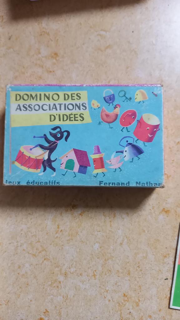 Ancien jeu éducatif domino Fernand Nathan Vintage - Complet, Enlèvement ou Envoi