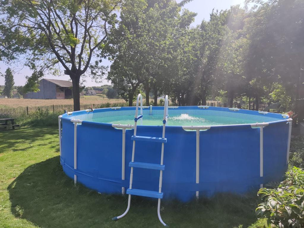 Intex zwembad 457x107, Tuin en Terras, Ophalen, Gebruikt, 80 tot 120 cm, Rond
