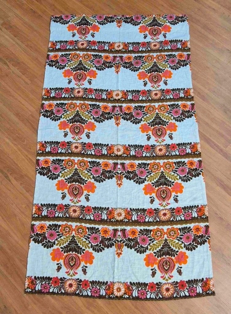 Vrolijk retro vintage kleed, Ophalen of Verzenden, Gebruikt, Oranje, Vintage