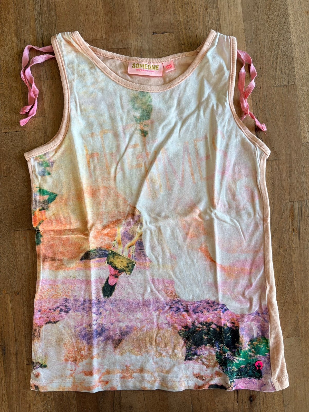 Licht zalmroze top Someone, maat 128, Enfants & Bébés, Vêtements enfant | Taille 128, Enlèvement ou Envoi, Comme neuf, Fille, Chemise ou À manches longues