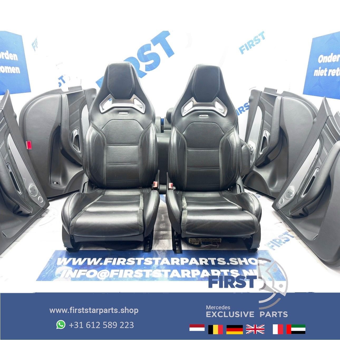 W205 C63 AMG interieur Mercedes SCHAALSTOELEN C63S stoelen C, Gebruikt, -, Ophalen of Verzenden, -