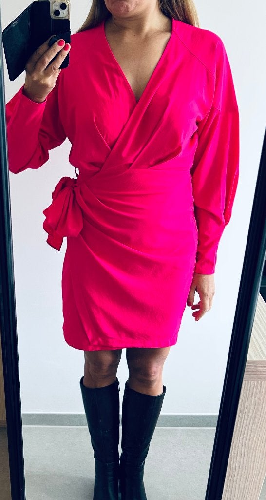 Fuchsia wikkeljurk Freebird NIEUW, Vêtements | Femmes, Neuf, Enlèvement ou Envoi, Rose, Freebird