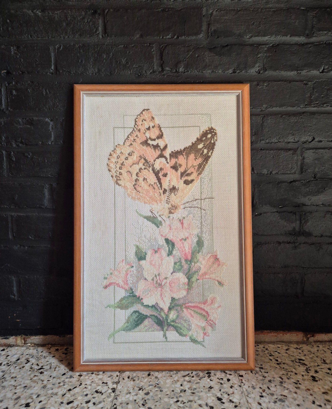 Handwerk kruisjessteek , vlinder  🦋, Ophalen