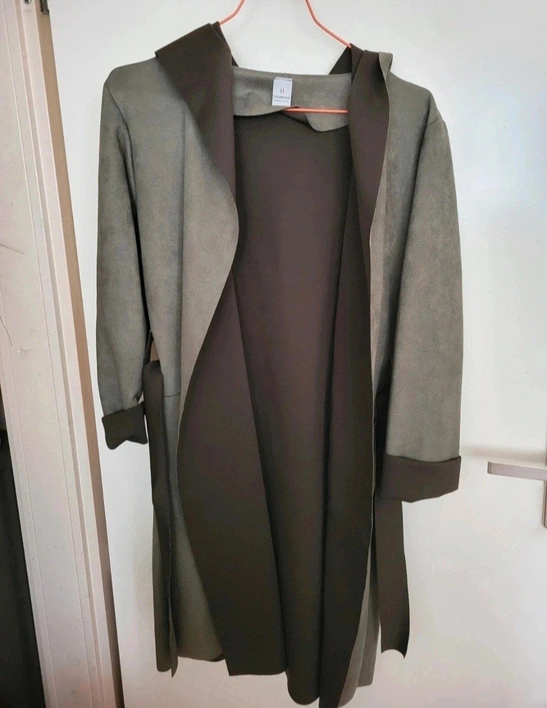 Long manteau suédine, Enlèvement ou Envoi, Vert