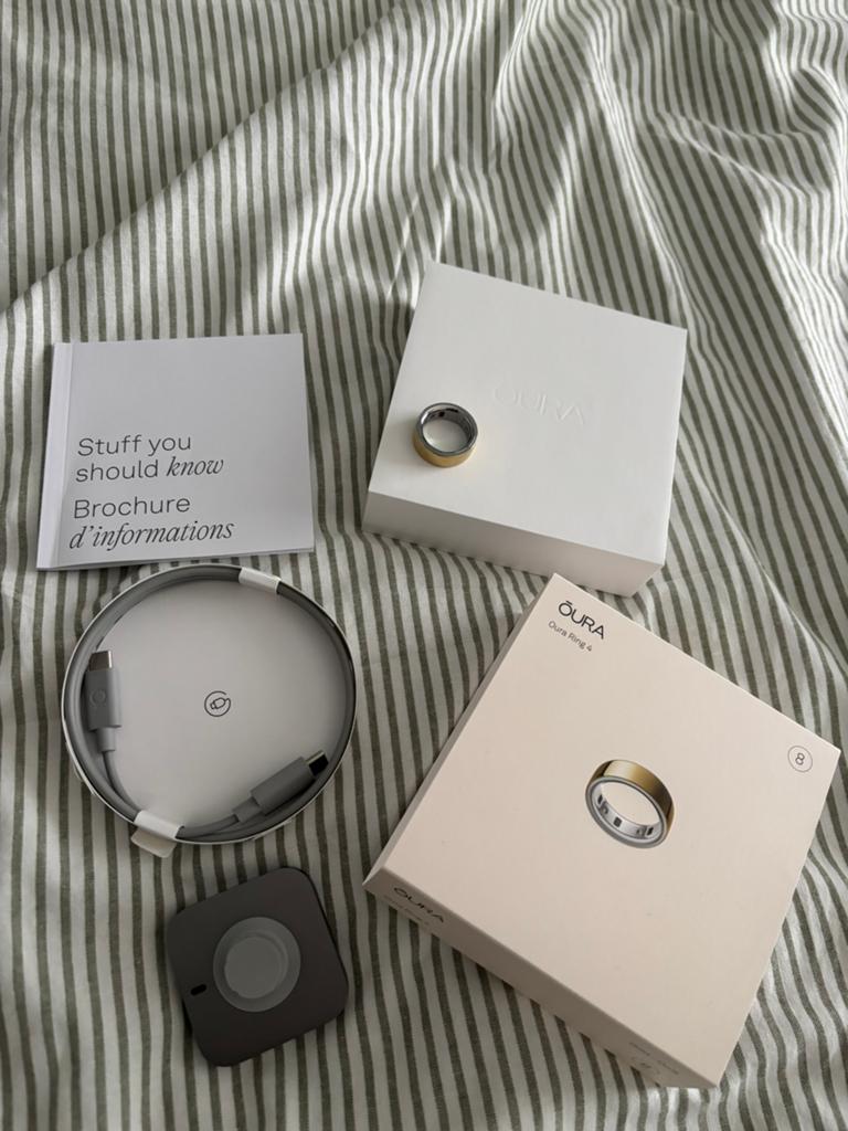 Oura ring 4 size 8, Handtassen en Accessoires, Activity trackers, Ophalen, Zo goed als nieuw, Android