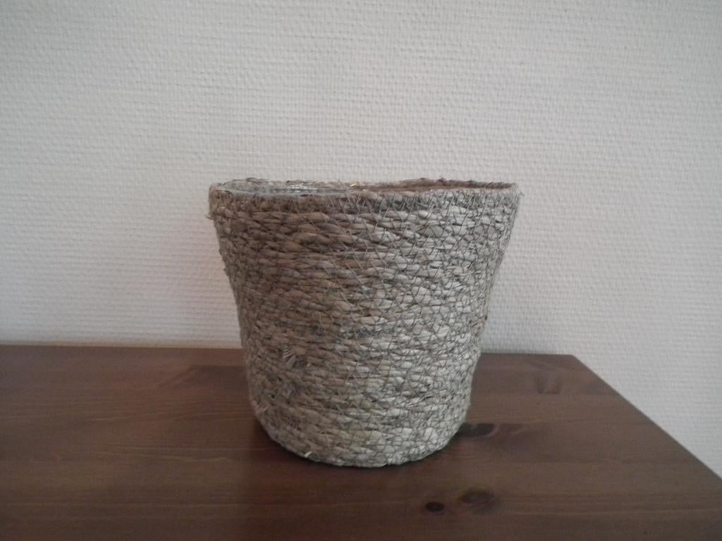 Panier à plantes (Hauteur 15 cm / Diamètre 17 cm), Osier, Rond, Comme neuf, Panier