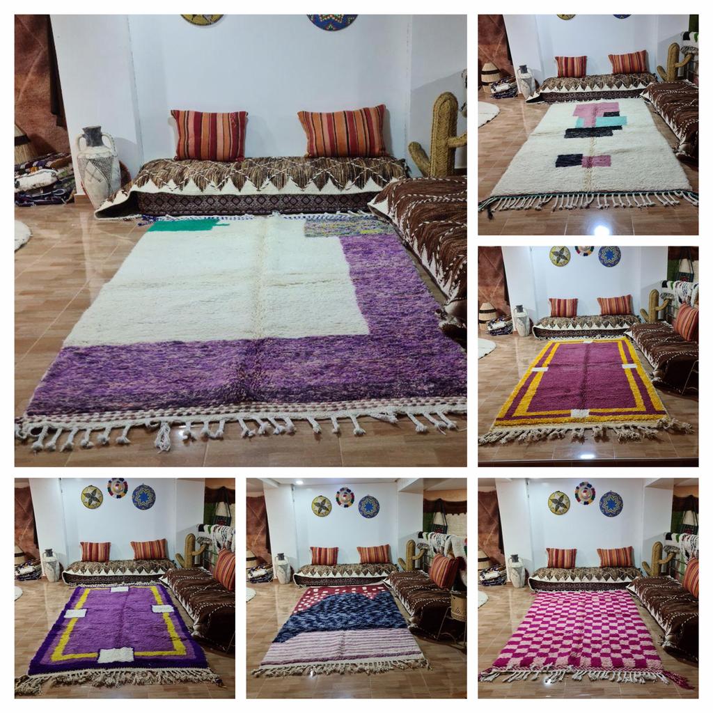 Tapis berbères boujaad faits à la main 150 x 250 cm, Neuf, Boho, berber, boujaad, wol, handgemaakt berber, Rectangulaire, 200 cm ou plus