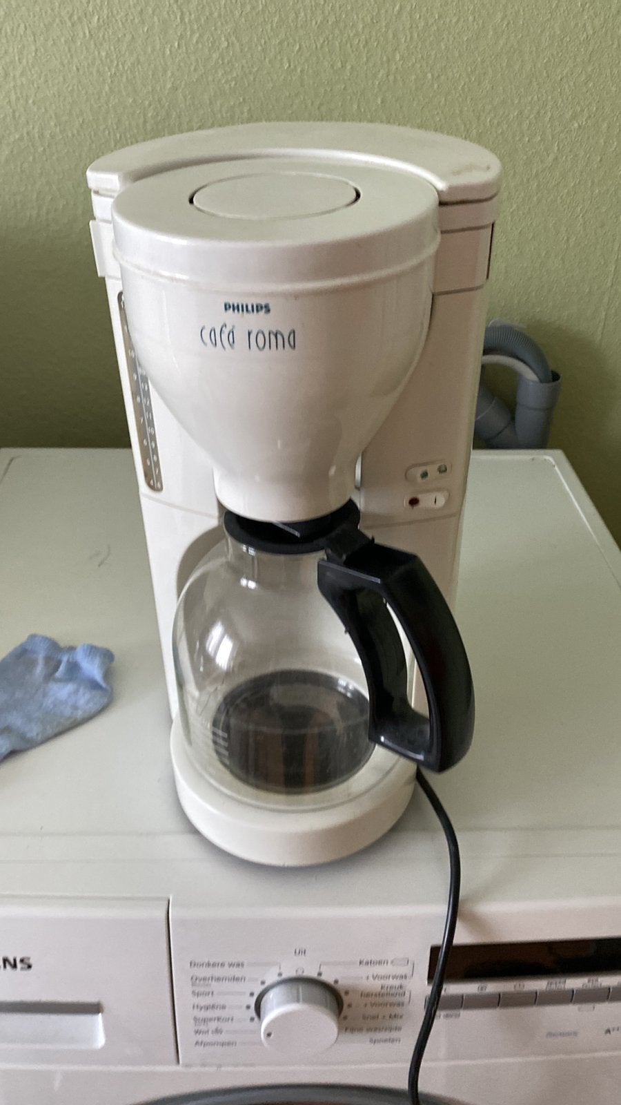 Philips café Roma blanc, Electroménager, Cafetières, Comme neuf, Café moulu, Cafetière, 4 à 10 tasses, Enlèvement