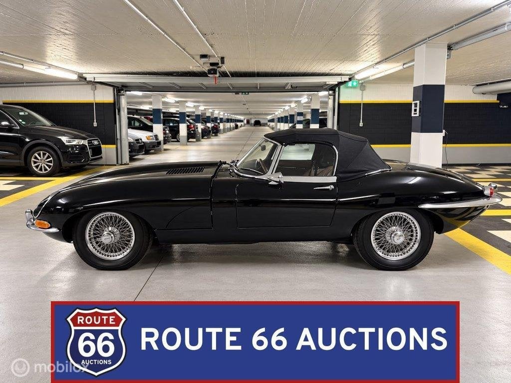 Jaguar E-Type Series 1.5 Cabriolet | 1968 | Route 66 Auction, Autos, Achat, Entreprise, Boîte manuelle, Autre carrosserie