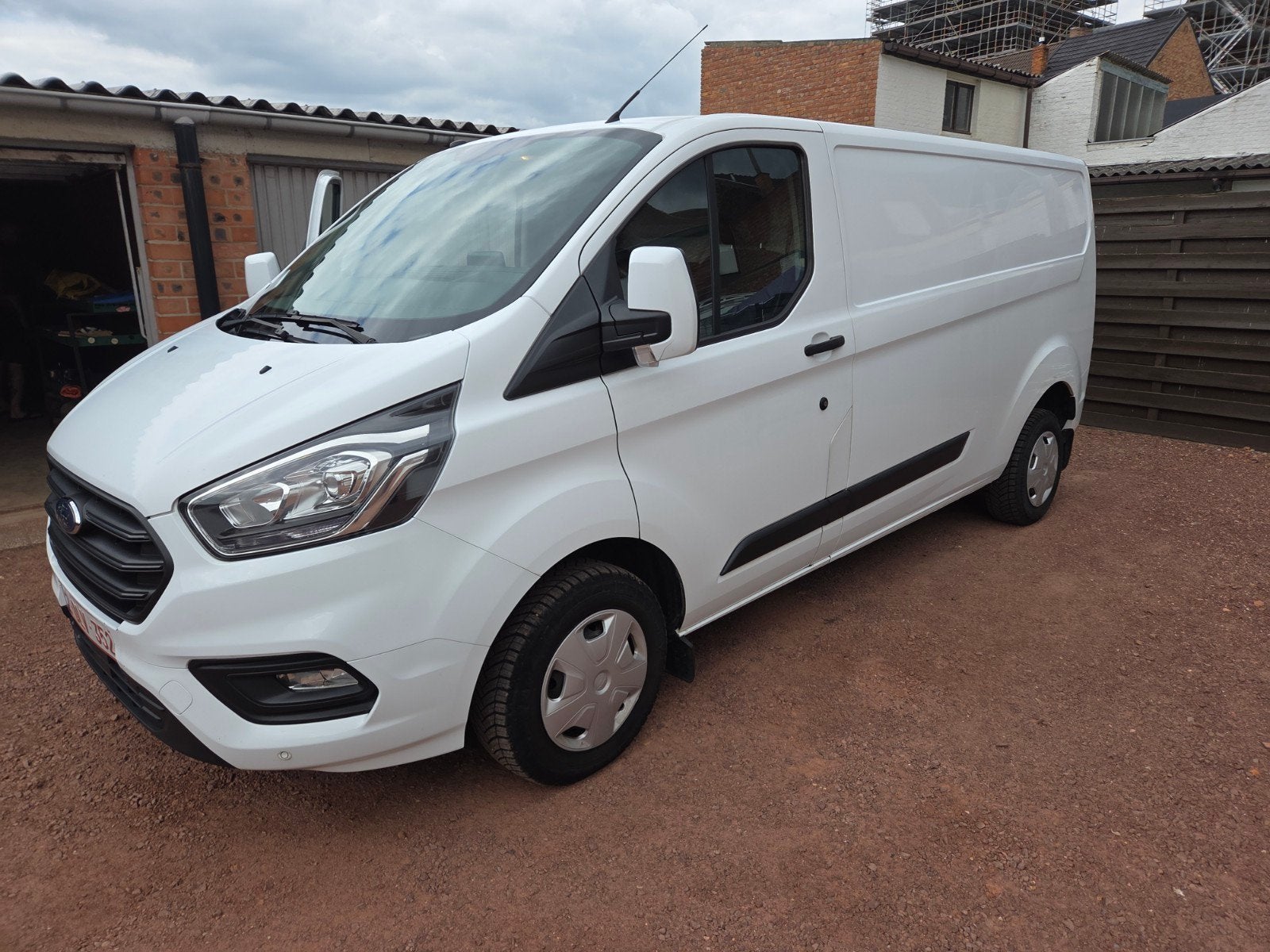 Ford transit custom diesel 2018, Auto's, Voorwielaandrijving, 1995 cc, Euro 6, Wit