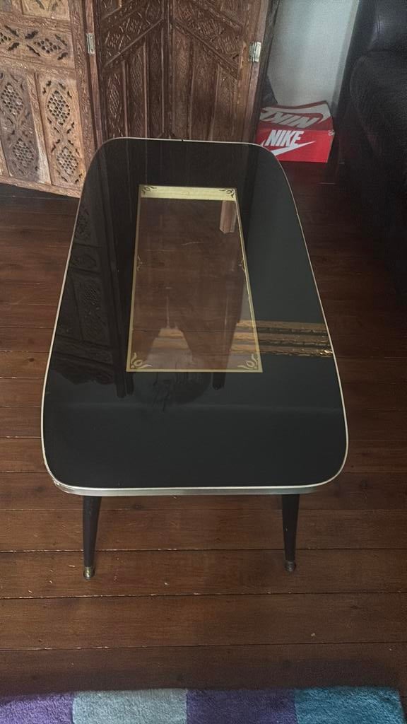 Table basse vintage, Maison & Meubles, Enlèvement, Utilisé, Verre, Vintage