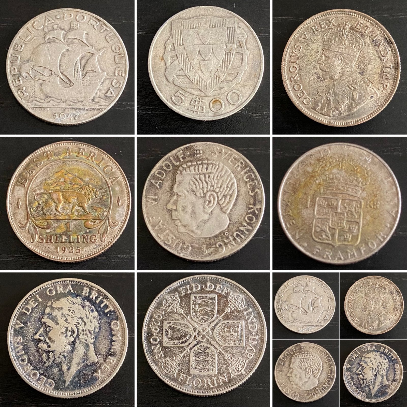 4 pieces en argent anciennes, Timbres & Monnaies, Enlèvement, Argent