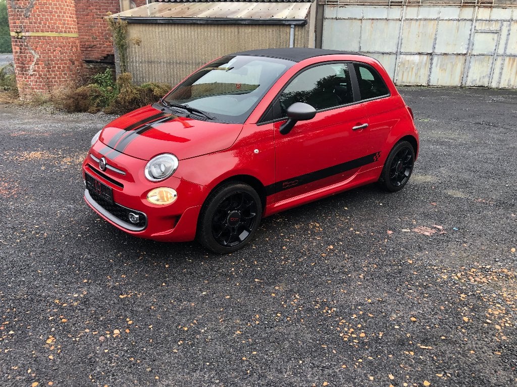Fiat 500C Cabrio 1.2 Lounge – Navi – Slechts 66.000 km  2017, Autos, Rouge, Achat, USB, Entreprise