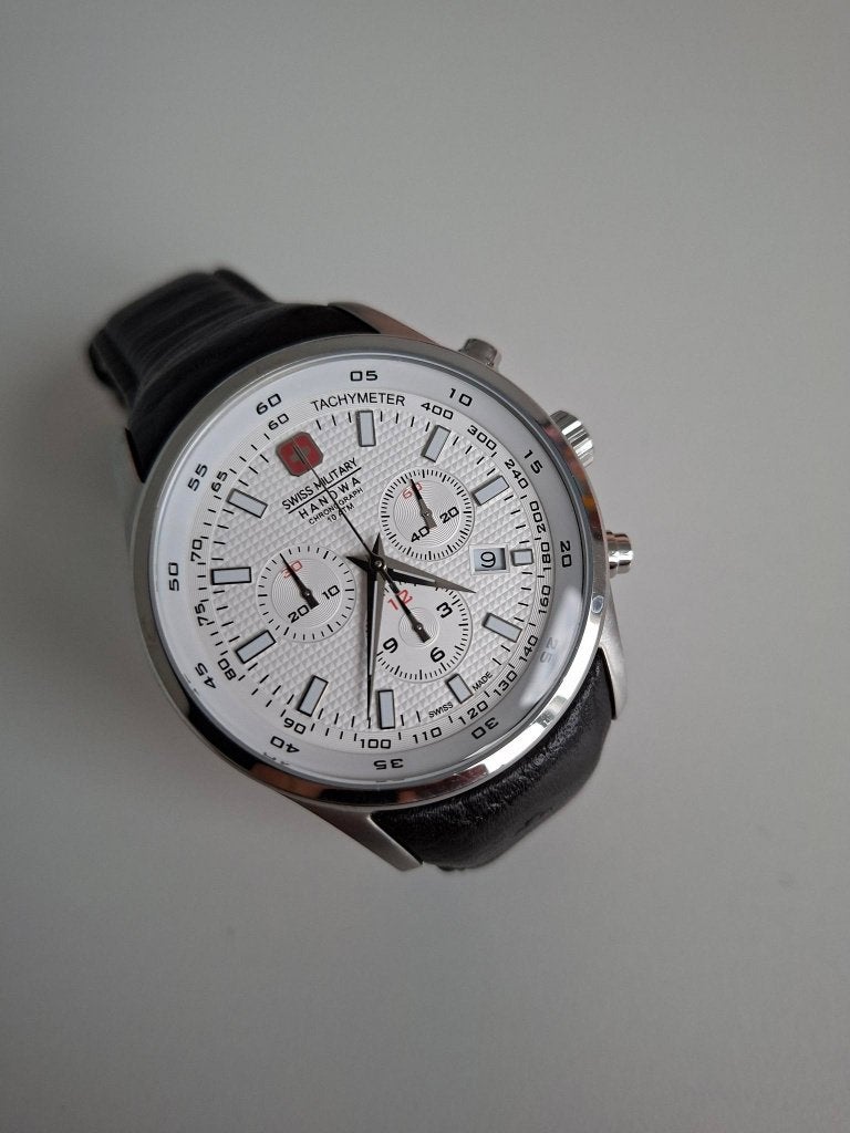 Montre Swissmilitary Hanowa, Montre-bracelet, Autres marques, Cuir, Acier
