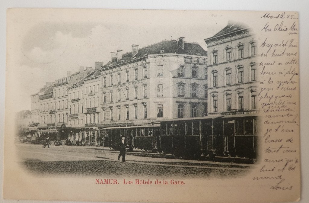 carte postale Namur les hôtels de la gare, Enlèvement ou Envoi