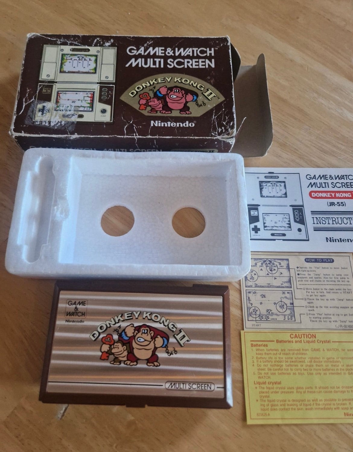 Nintendo game&watch Donkey Kong JR-55 CIB 1983, 1 speler, Ophalen, Gebruikt, Avontuur en Actie