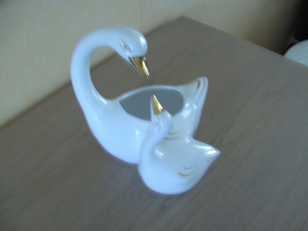 beeldje twee zwanen, Ophalen of Verzenden, Dier