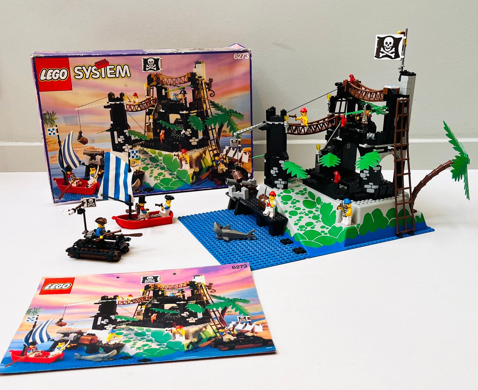 LEGO Pirates set 6273 Rock Island Refuge uit 1991 mét doos, Instructions incluses, Enlèvement ou Envoi, Lego, Ensemble complet