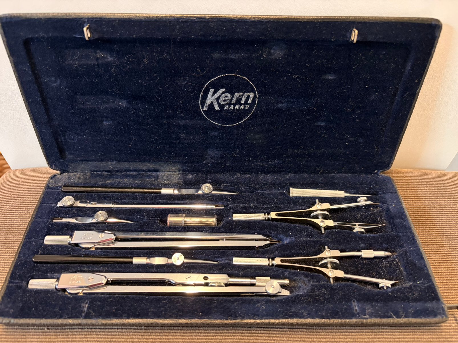 Coffret de compas et instruments de dessin technique KERN, Ophalen of Verzenden