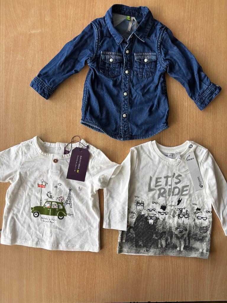 Tuniques et chemise garçon 6m/68cm Orchestra, IKKS, Neuf, Garçon, IKKS, Chemise ou Chemisier