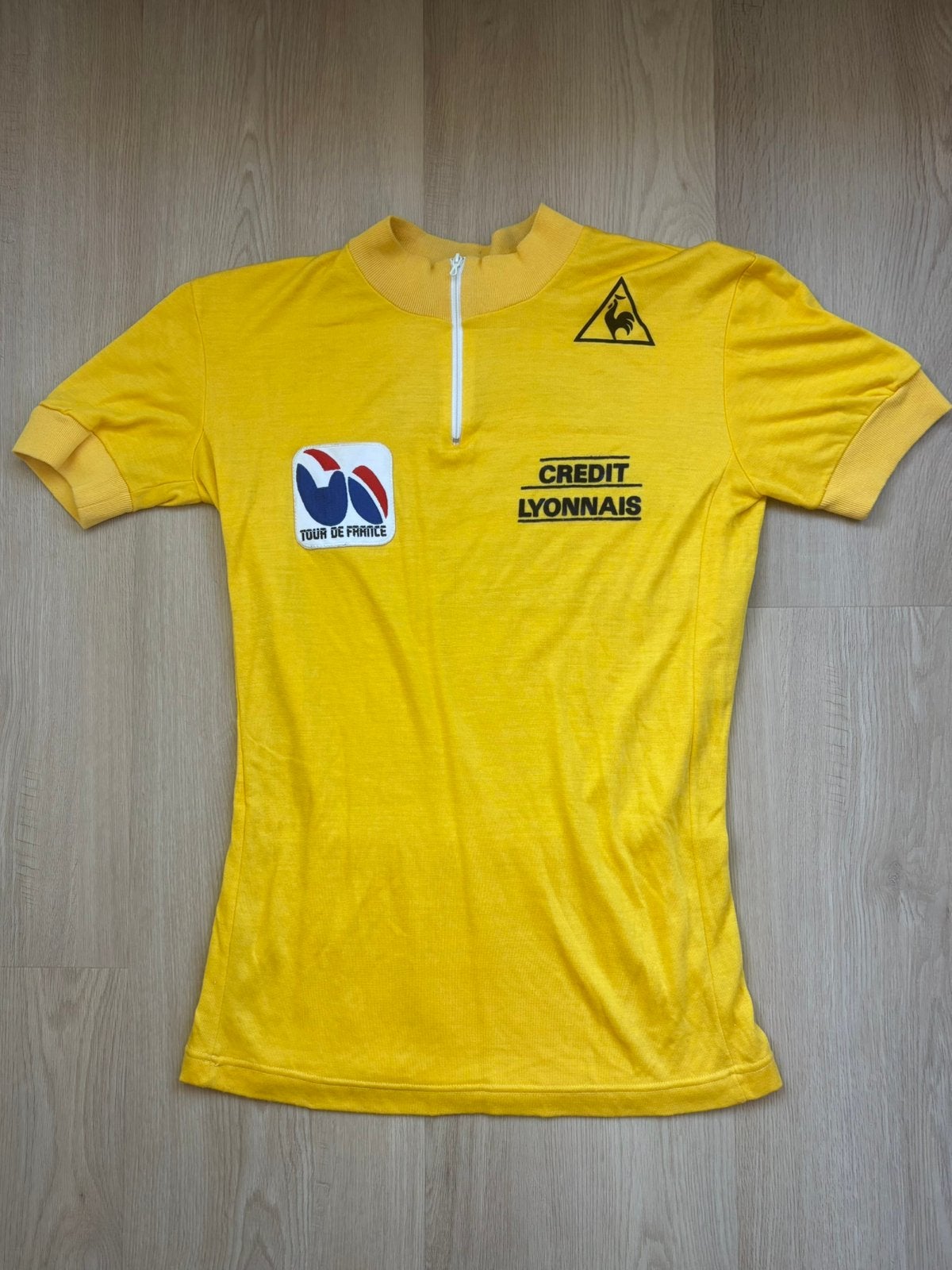 Vintage gele trui Tour de France, Vélos & Vélomoteurs, Enlèvement ou Envoi, Comme neuf, M