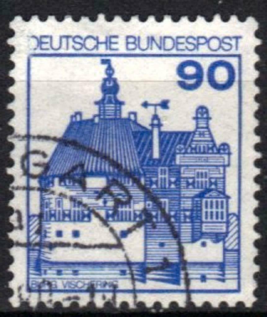 Allemagne Bundespost 1978 - Yvert 835 - Châteaux (ST), Envoi, Affranchi