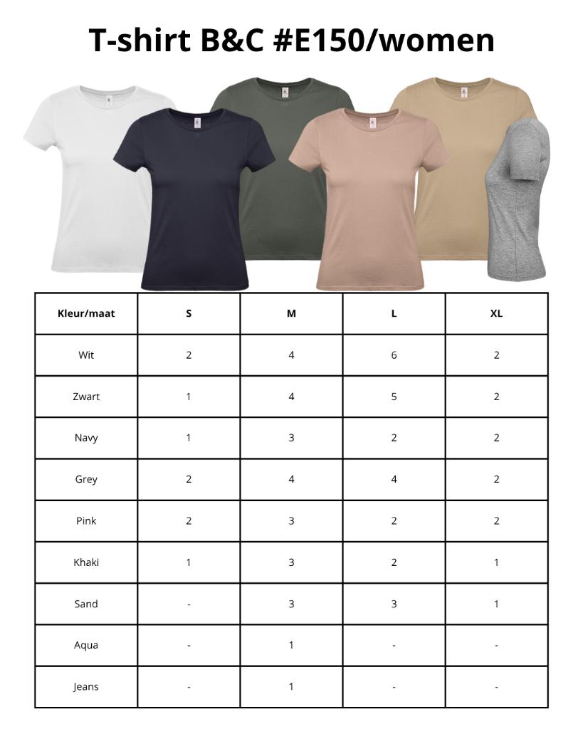 Stock truien en t-shirts B&C (voor sublimatie), Hobby en Vrije tijd, Ophalen, Nieuw