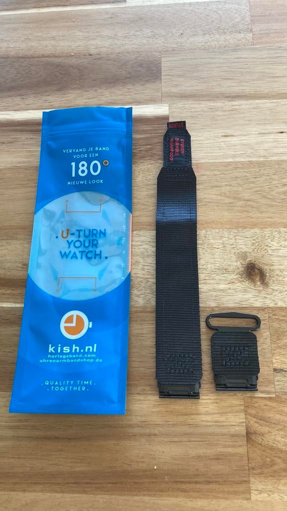 Garmin Fenix 8 51 mm - nylon horlogebandje - nieuw!, Ophalen, Nieuw
