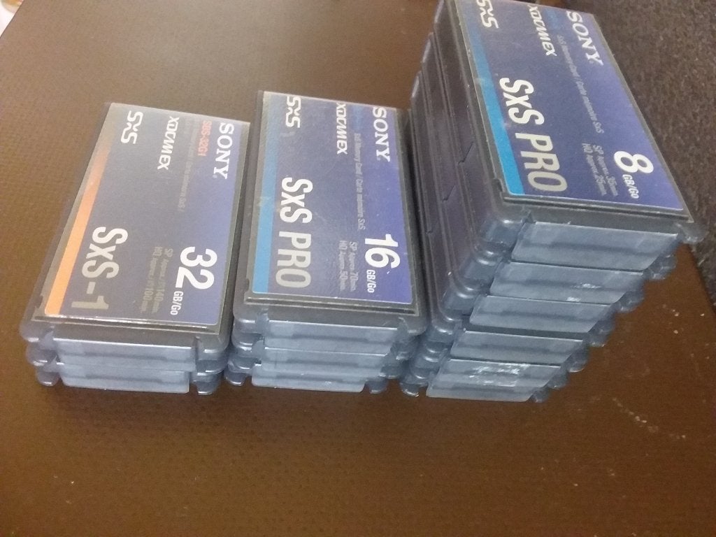 SXS geheugenkaarten voor Sony camera's, Enlèvement ou Envoi, Comme neuf, Caméra vidéo, Autres types