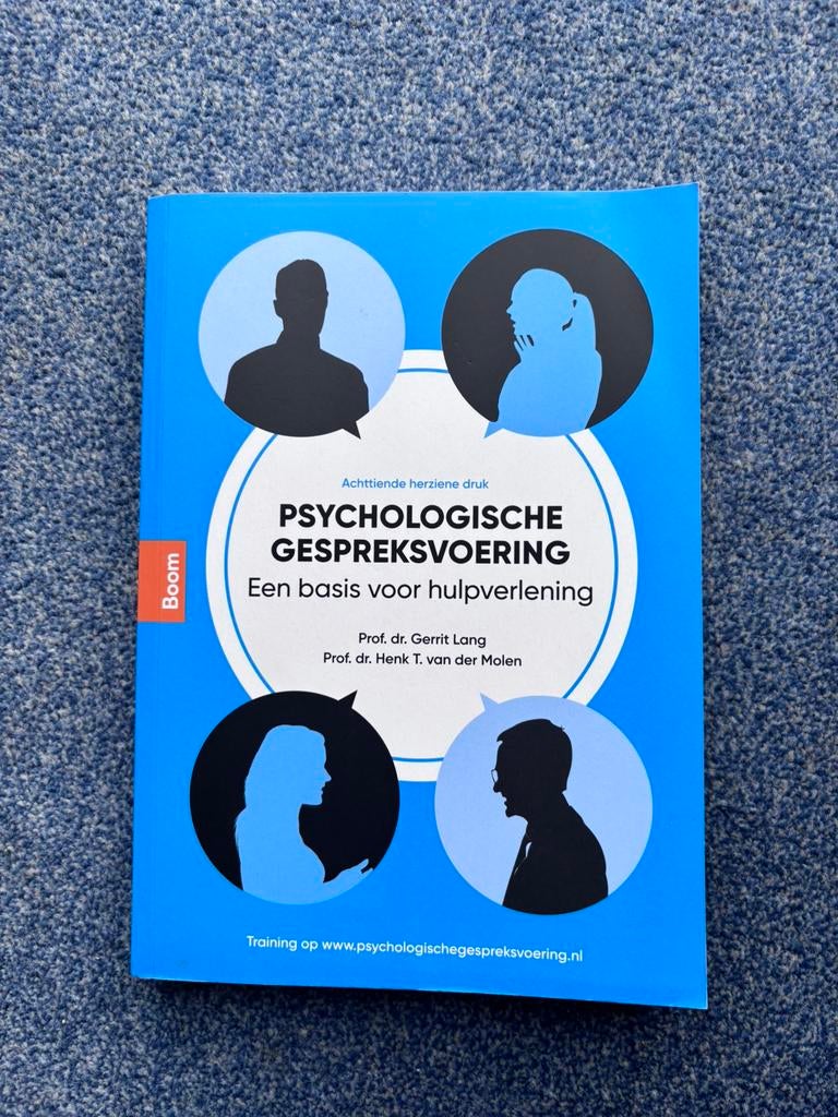 Handboek psychologische gespreksvoering, Boeken, Ophalen, Zo goed als nieuw, Klinische psychologie