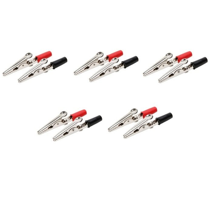 10 Stuks Geïsoleerde Krokodil Kabel Klem Clip Opladen - 52mm, Ophalen of Verzenden, Nieuw
