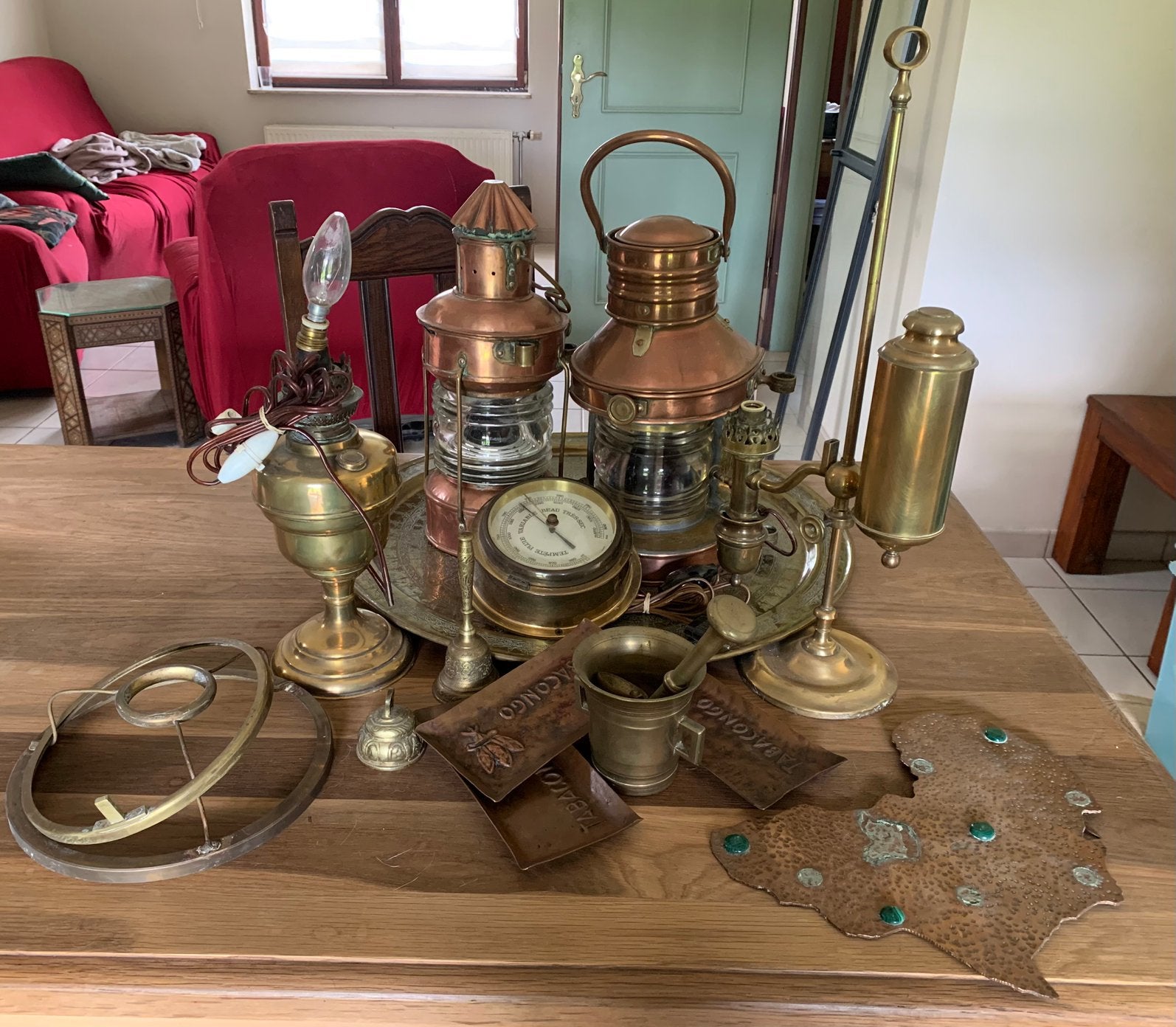 Lot d’objets en cuivre, Enlèvement, Cuivre