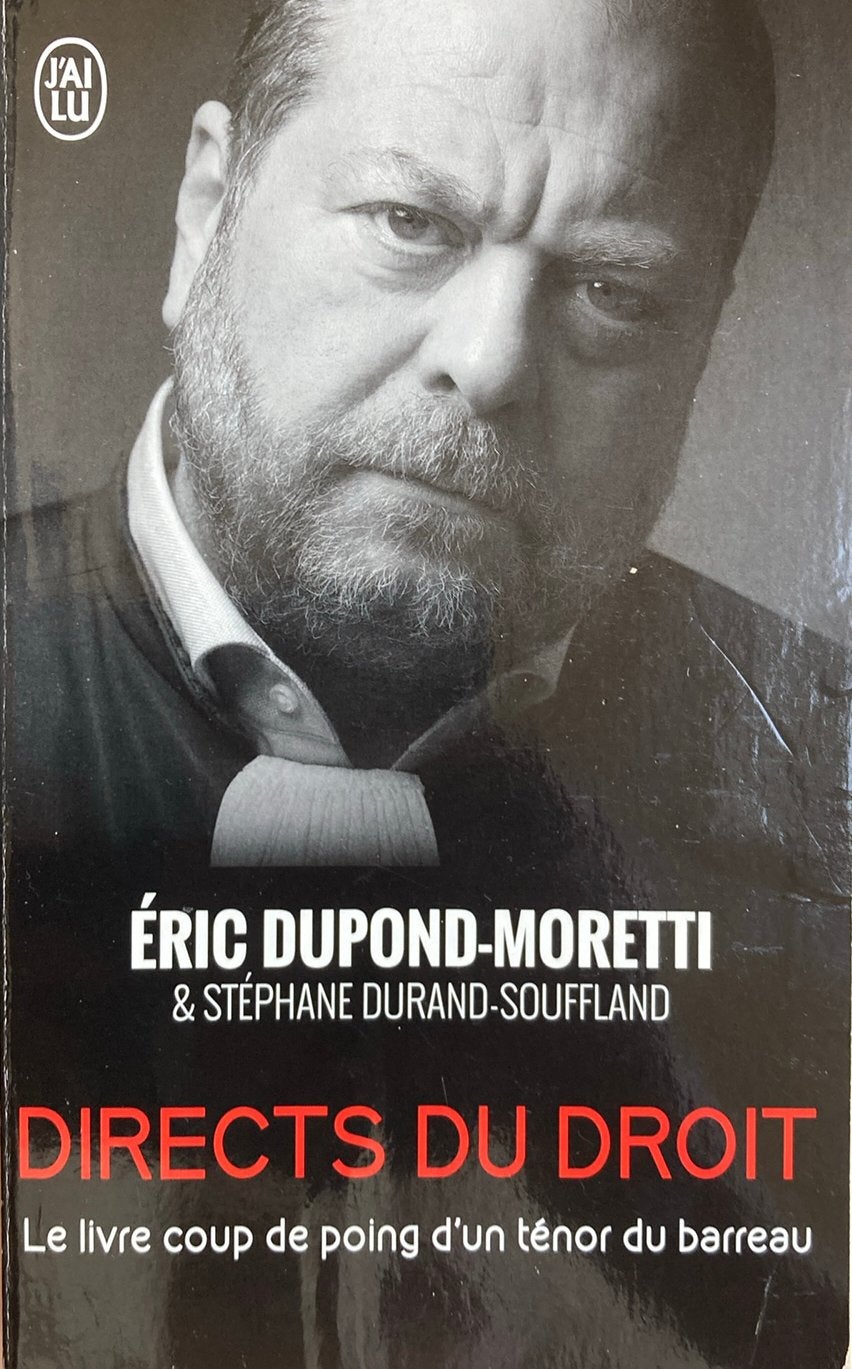Éruc dupond-moretti directs du droit, Livres, Enlèvement ou Envoi