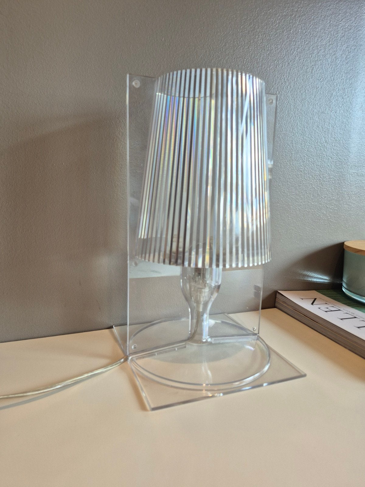 Lampe à poser Kartell "Take" transparente Ferruccio Laviani, Enlèvement ou Envoi, Design