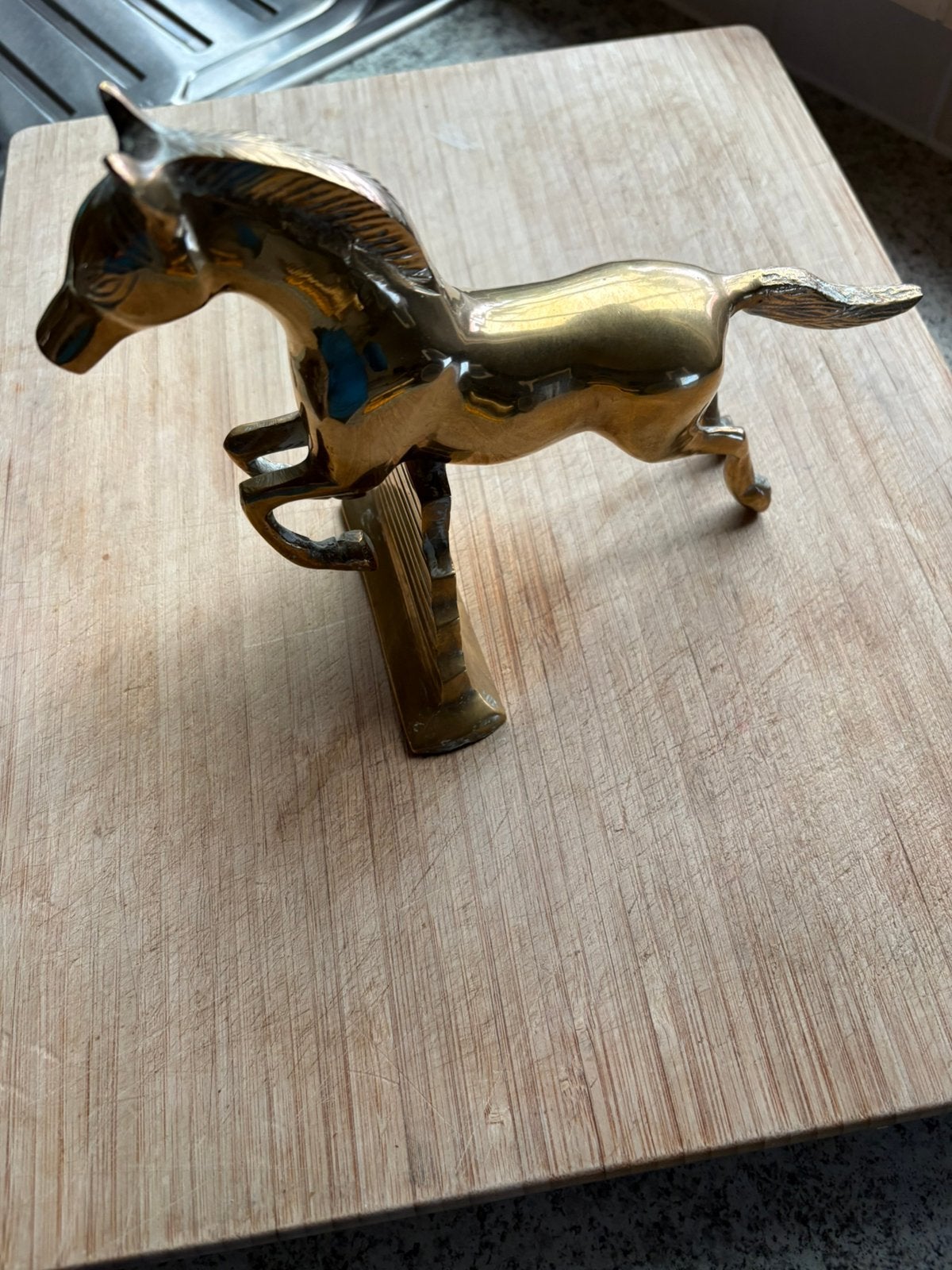 Cheval de saut en cuivre, Antiquités & Art, Enlèvement ou Envoi, Bronze