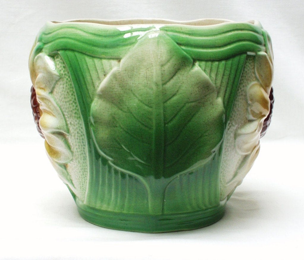 St.Ghislain - Art Nouveau Cache pot., Antiek en Kunst, Ophalen of Verzenden