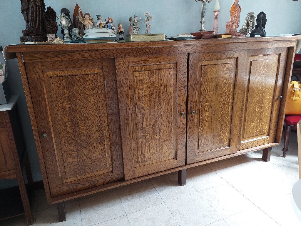 Dressoir met schuifdeuren, Huis en Inrichting, Ophalen, Gebruikt, 200 cm of meer, Met deur(en)