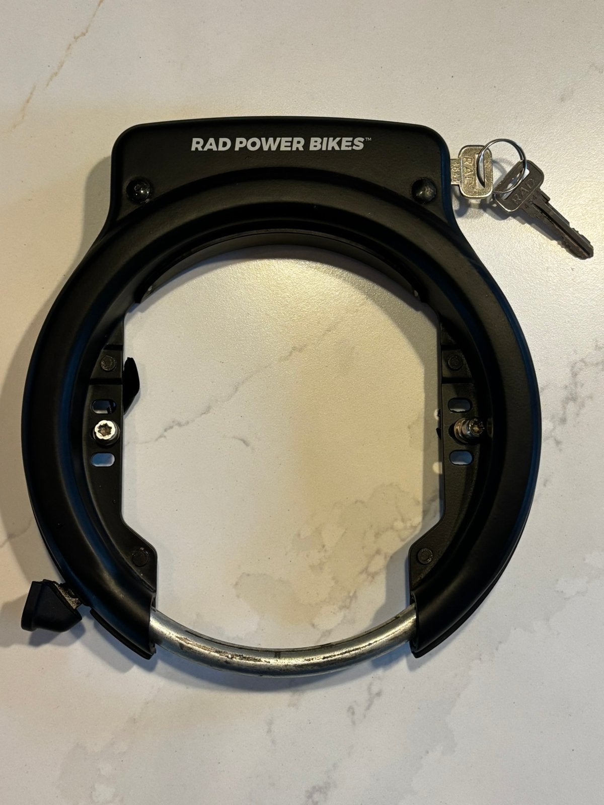 Rad Powerbikes Ringslot, Vélos & Vélomoteurs, Accessoires vélo | Cadenas de vélo, Enlèvement ou Envoi, Utilisé, Antivol fer à cheval