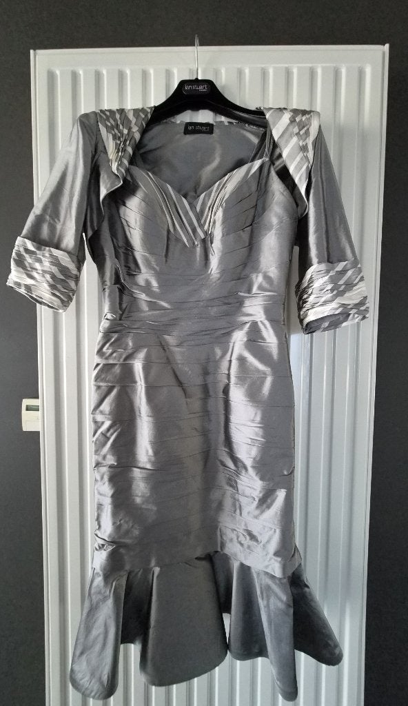 suitekleed Ian Stuart maat M / 38 / 10, Kleding | Dames, Ian stuart, Cocktailjurk, Zo goed als nieuw, Zilver