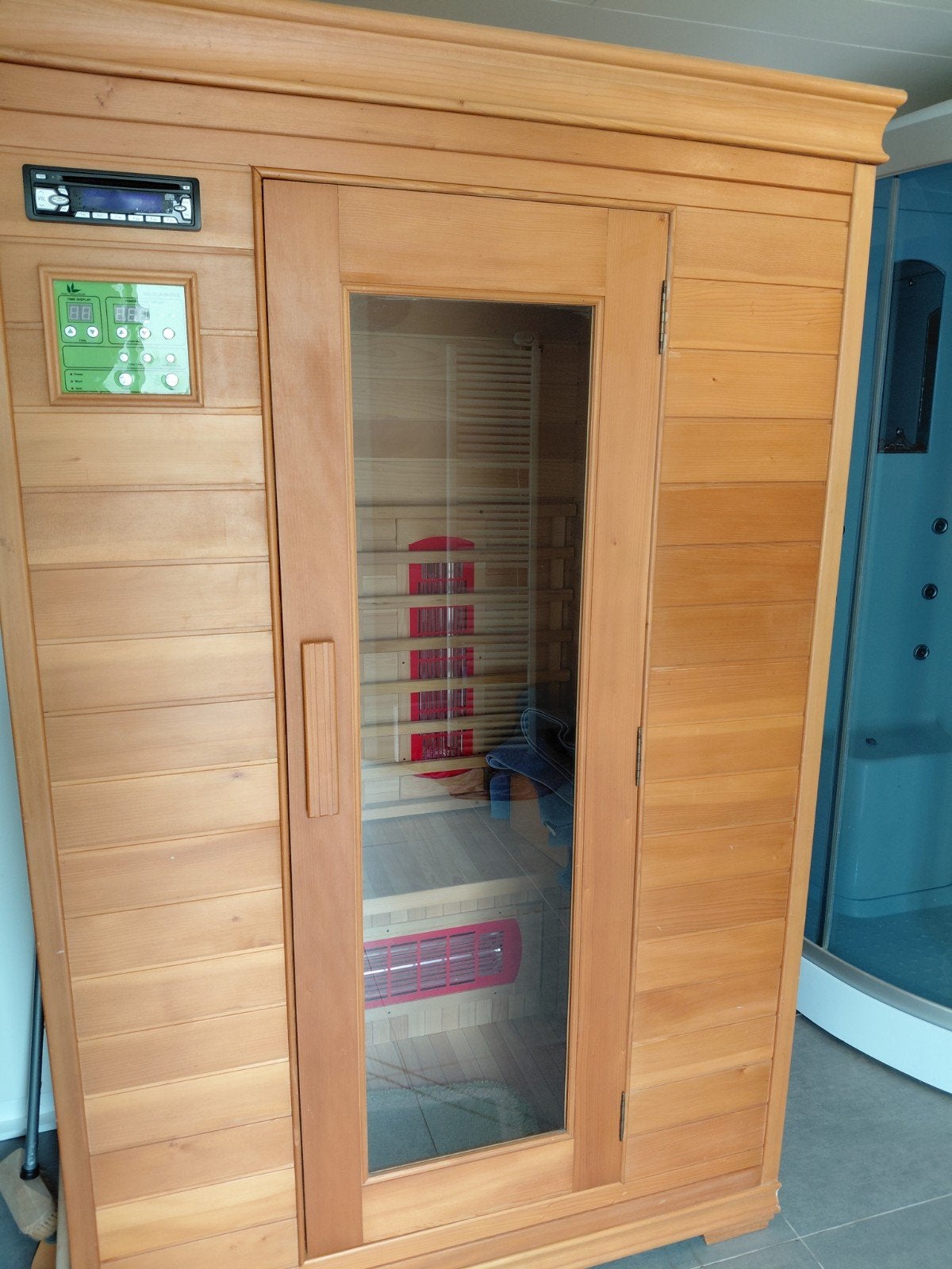 infrarood sauna 2 personen, Ophalen, Gebruikt, Infrarood, Complete sauna