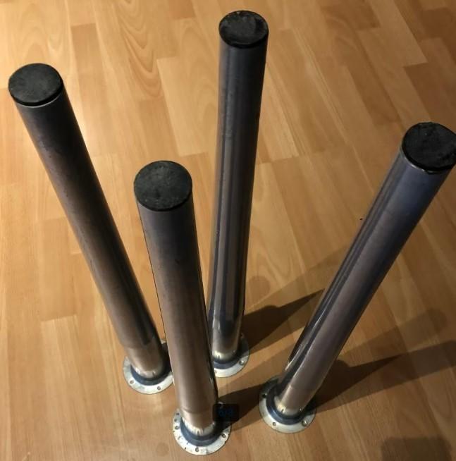 Pieds de table en métal (4 pièces), Maison & Meubles, Enlèvement, Utilisé