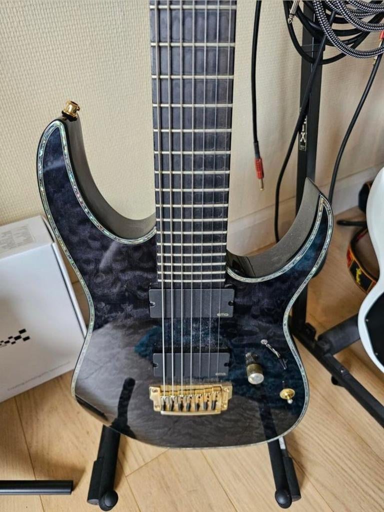 Ibanez EMG's RGIX27FEQM 7 string, Musique & Instruments, Instruments à corde | Guitares | Électriques, Ibanez, Enlèvement