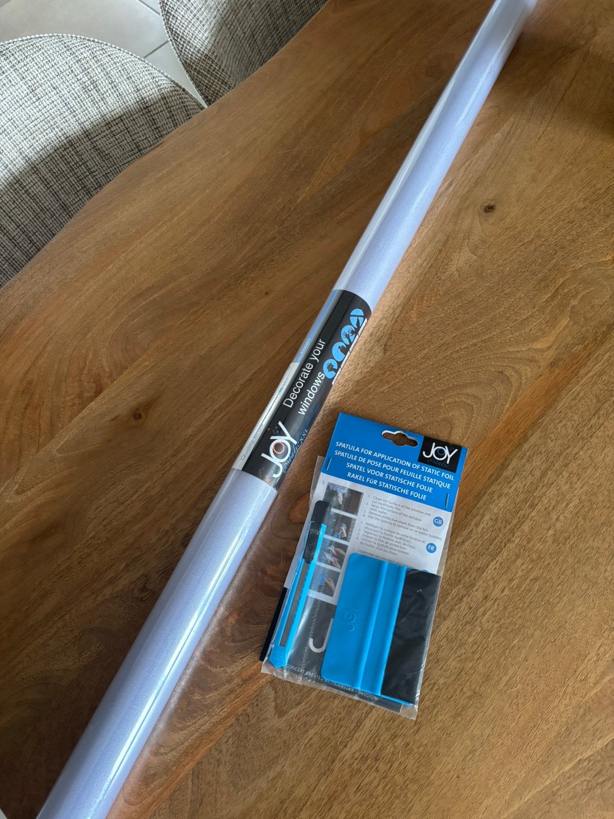 Film occultant statique pour fenêtre + spatule, Ophalen, Nieuw, Minder dan 5 m², Overige typen