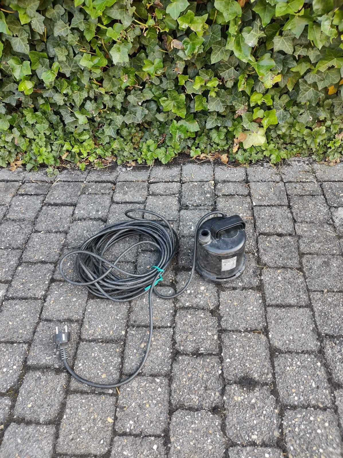 Kelderpomp Tallas E-160, Ophalen