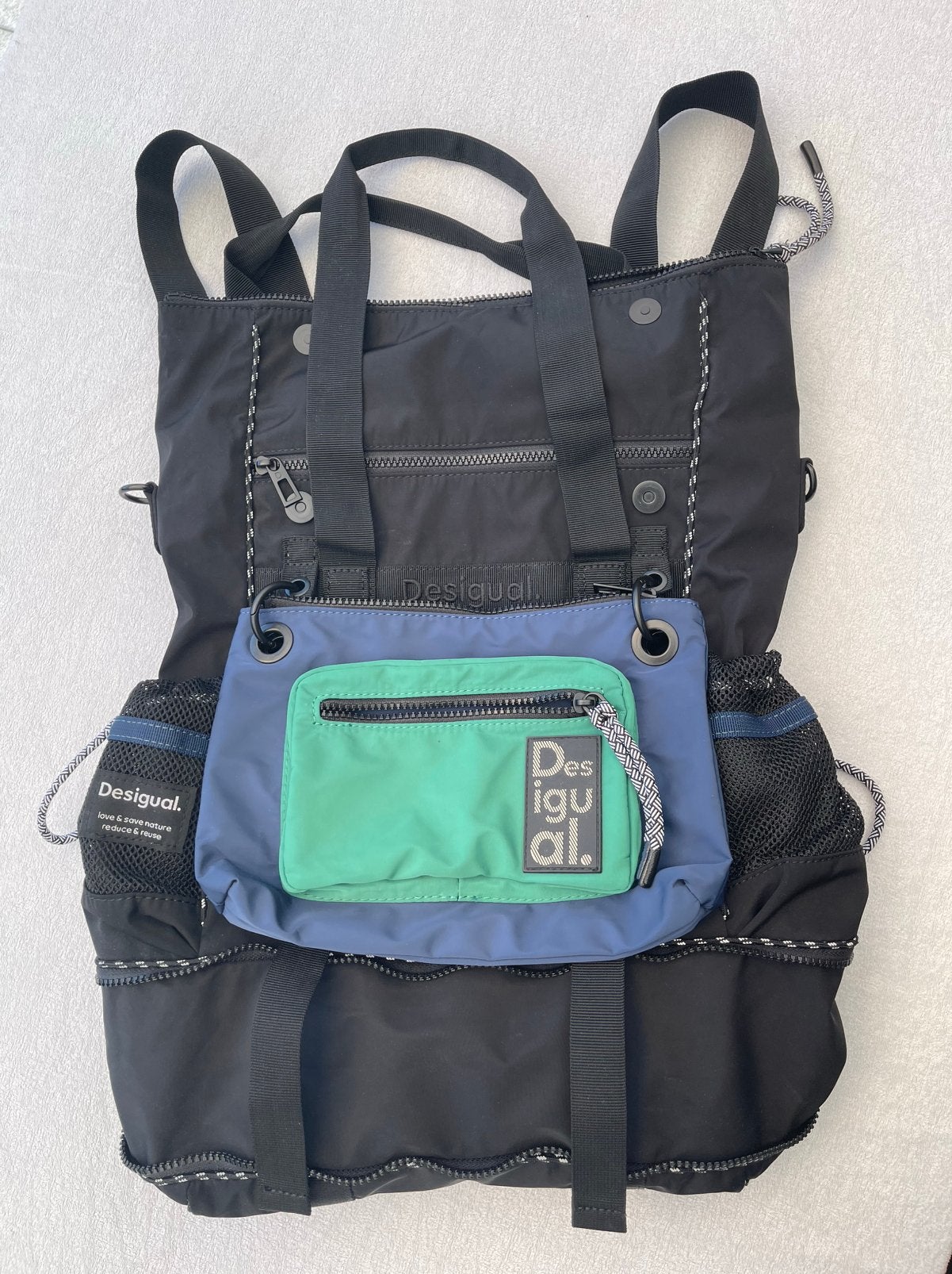 Desigual rugzak, Enlèvement, Comme neuf, Bleu